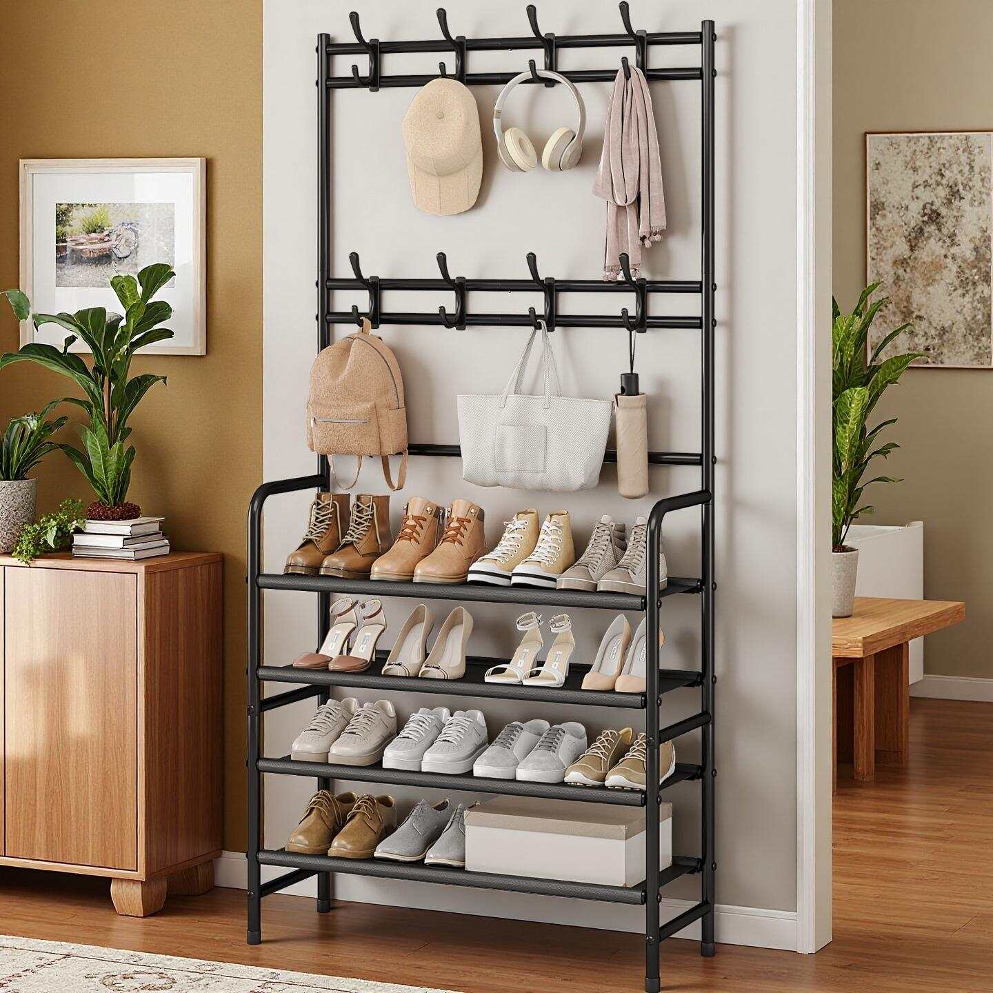 Women'S Accessories Rack Room Shoes - Металлическая 4-ярусная полка для обуви SUOERNUO