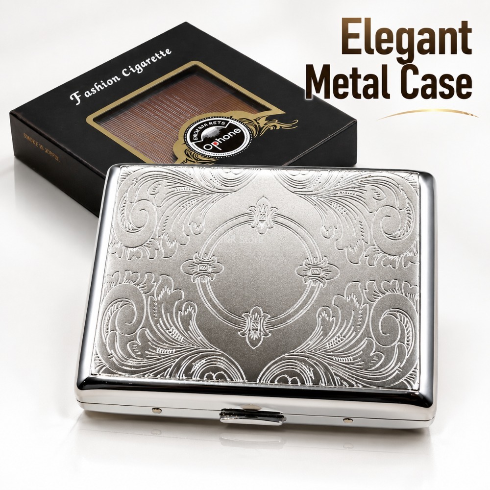 Women Accessories Box - Портсигар из нержавеющей стали с тиснением,