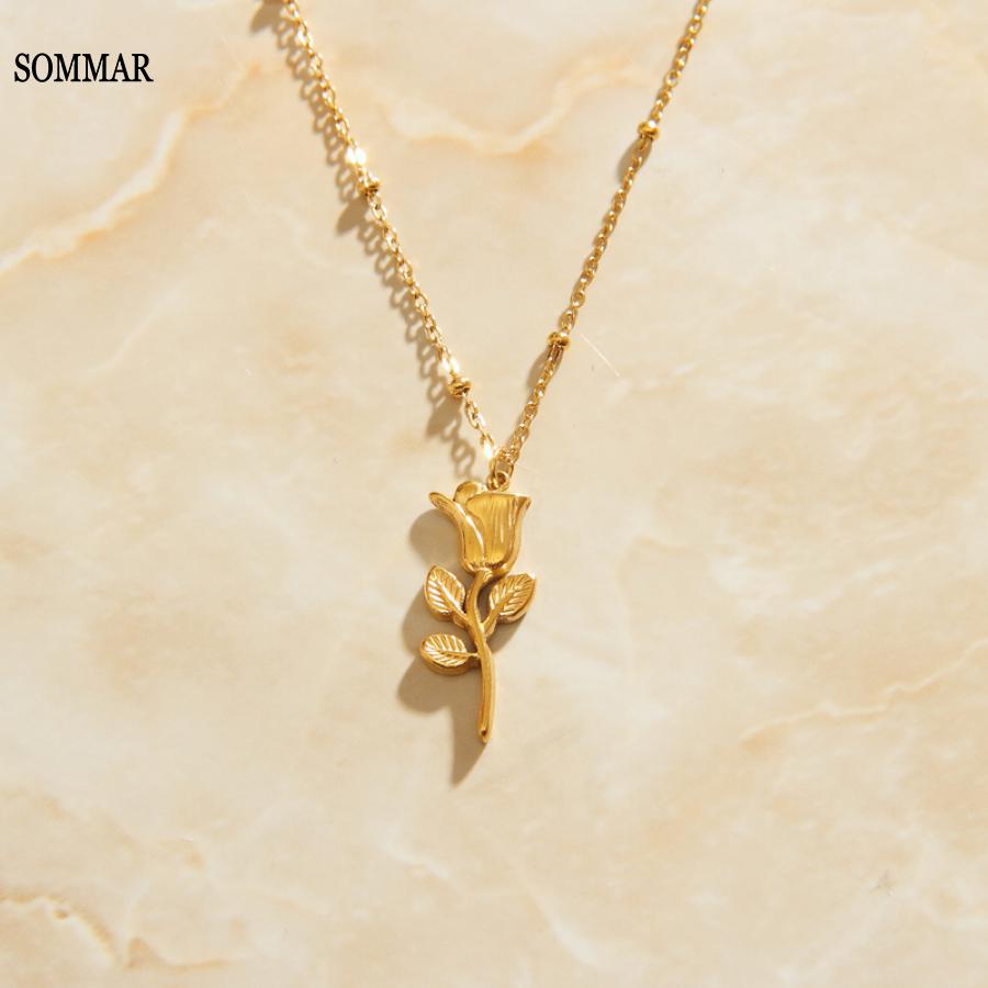Women'S Accessories Online Shopping - Женская позолоченная подвеска SOMMAR, ожерелья и