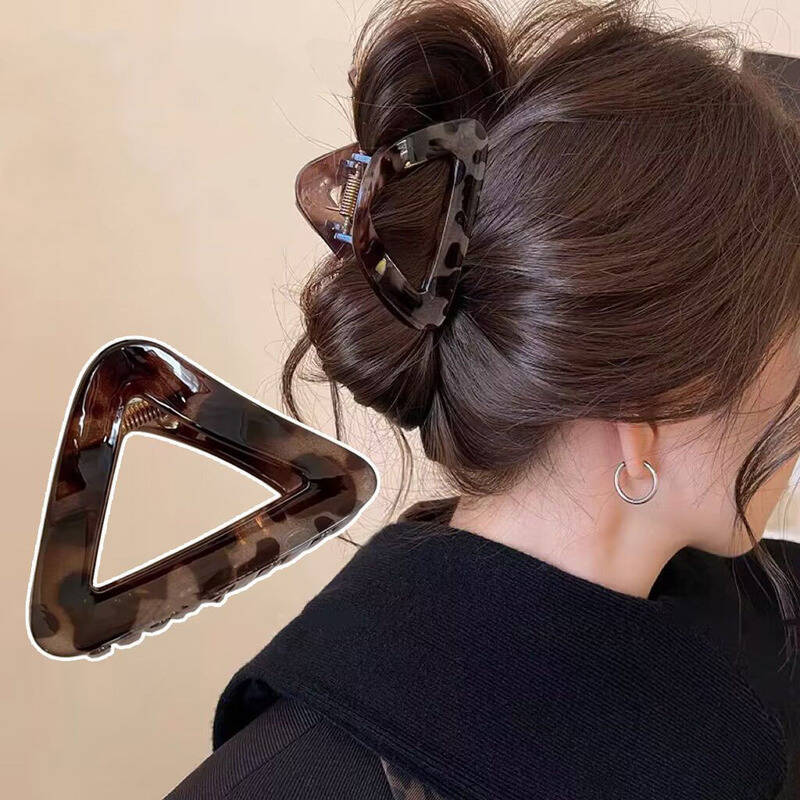 Women Accessories Holder - Геометрические треугольные большие заколки для волос,