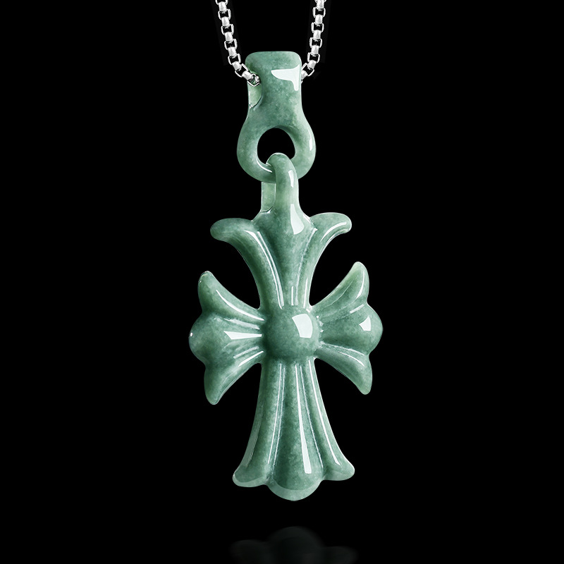 Women'S Accessories And Jewelry - Натуральный бирманский жадеитовый кулон-крест, ожерелье, дизайнерские