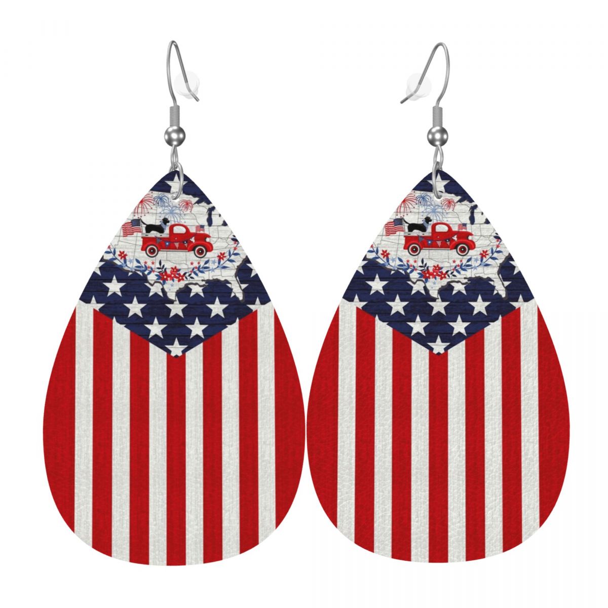Women Accessories Usa - Изготовленные на заказ кожаные серьги Truckin'