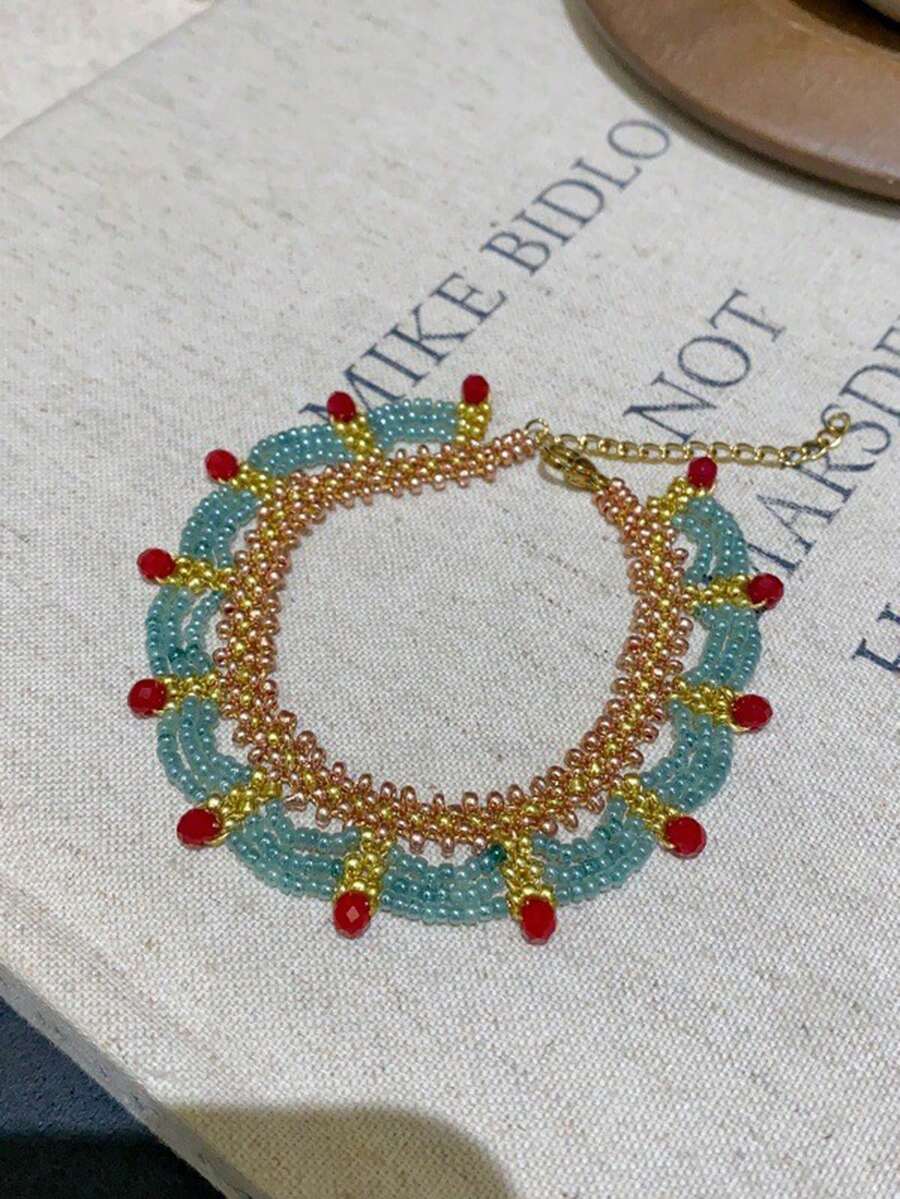 Layered Necklace Set - Набор браслетов ручной работы с многослойной