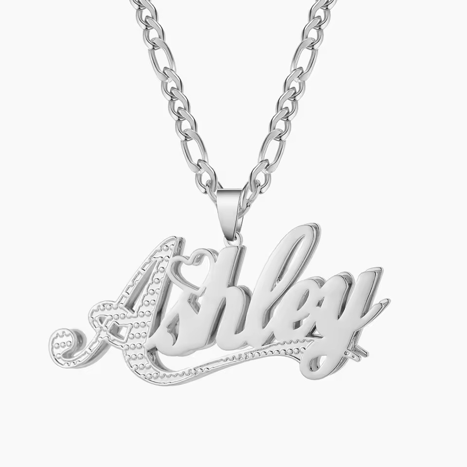 18-каратное позолоченное имя,  – обзор и цена Layered Necklace Set