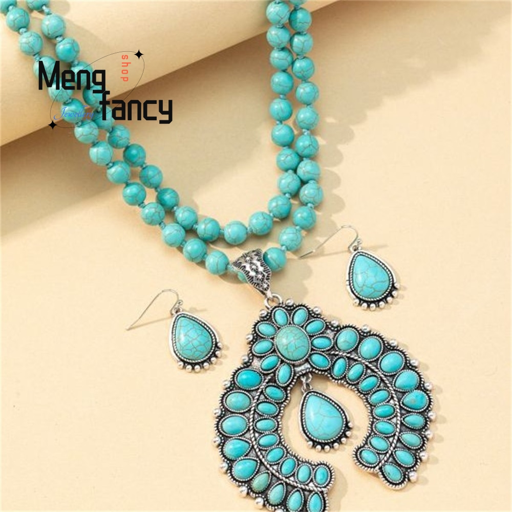 Трехслойные серьги в стиле рет – обзор и цена Layered Necklace Set