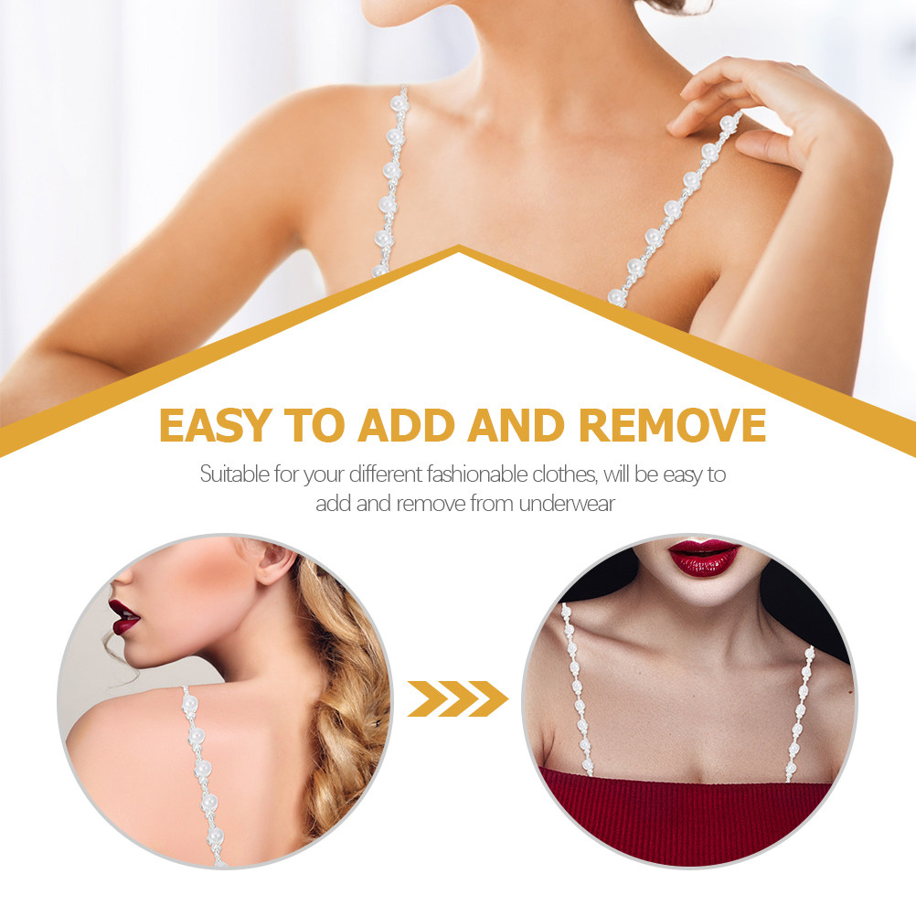 1 пара жемчужных бретелей для  – обзор и цена Women Accessories Holder