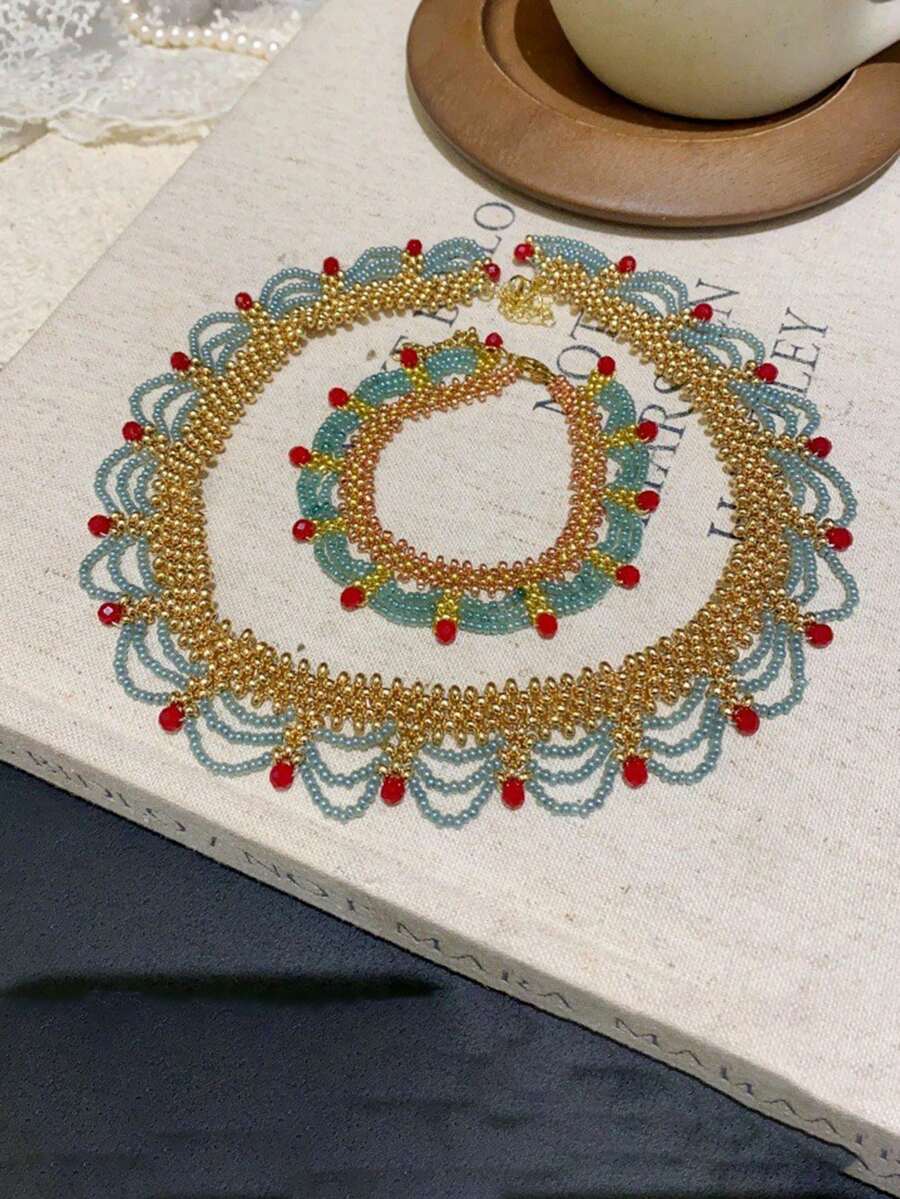 Набор браслетов ручной работы  – обзор и цена Layered Necklace Set