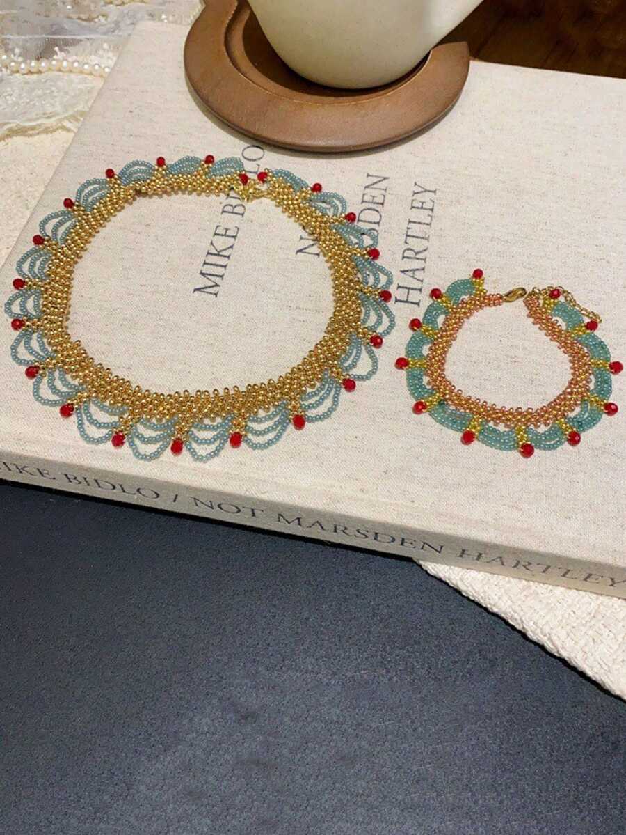 Набор браслетов ручной работы  – обзор и цена Layered Necklace Set