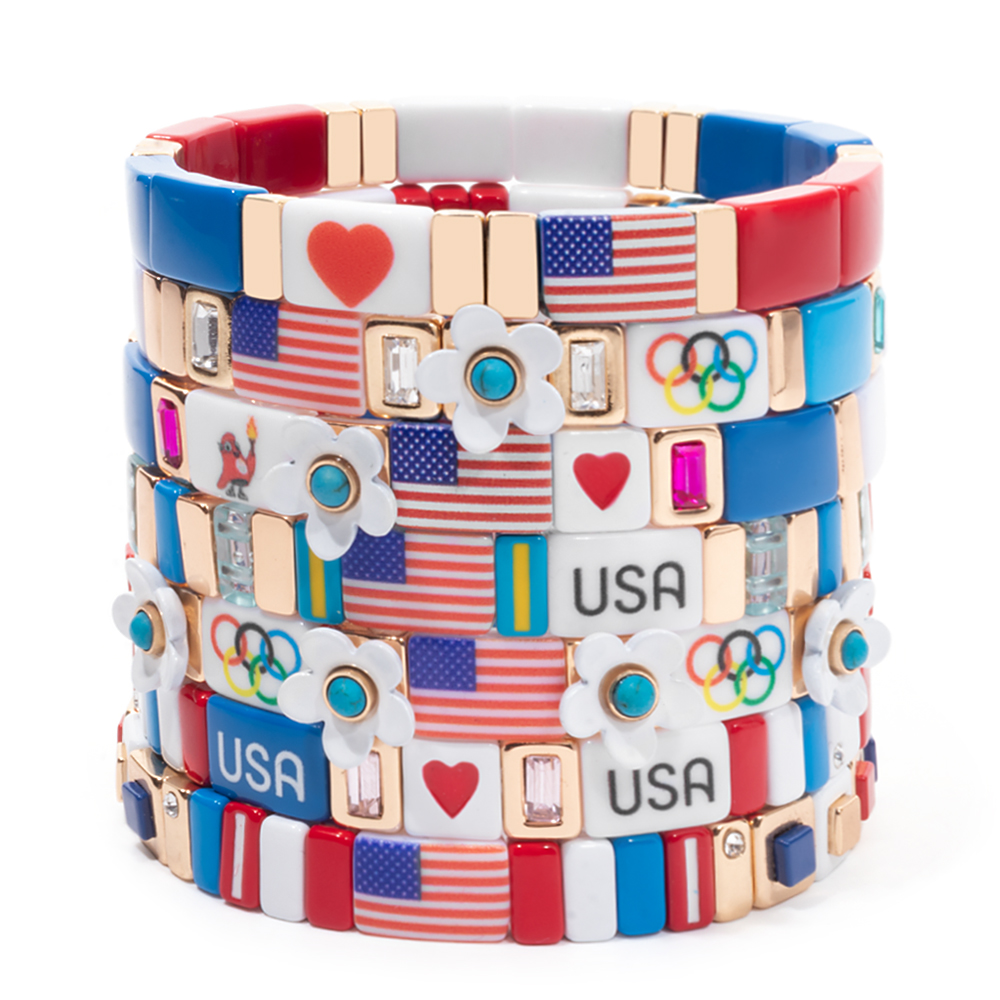 Новые патриотические браслеты  – обзор и цена Women Accessories Usa